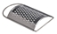 Kleine gebogen metalen rasp met cirkelvormig handvat.