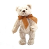 Standing off-white mohair teddy bear