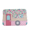 Kids sewing basket in the shape of a caravan.