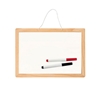 Small whiteboard for kids with 2 dry erase markers, a red one and a black one.